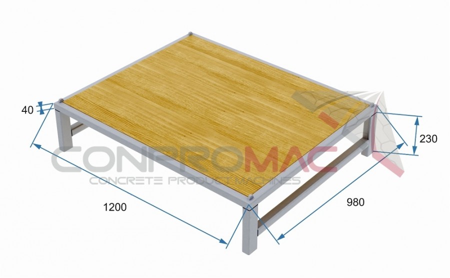 Wooden Pallet With Profile Leg 1200 x 980