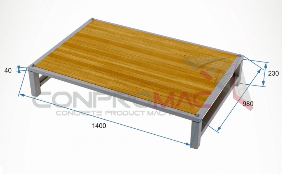 Wooden Palet With Profile Leg1400 X 980